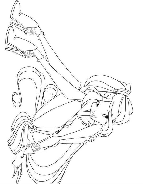 Раскраски Winx Club Блум