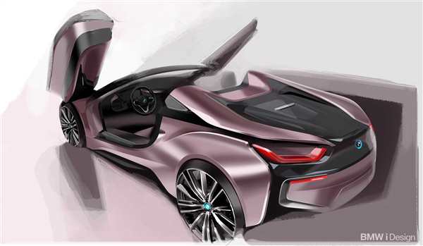 BMW i8 чертеж