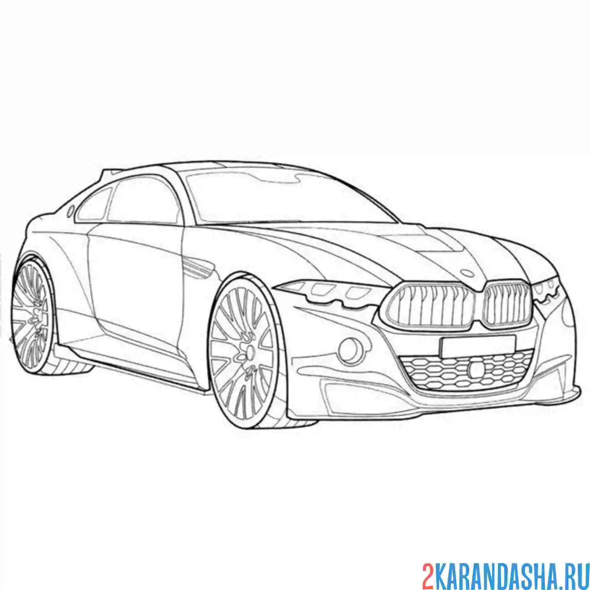 Раскраска BMW m5 f90