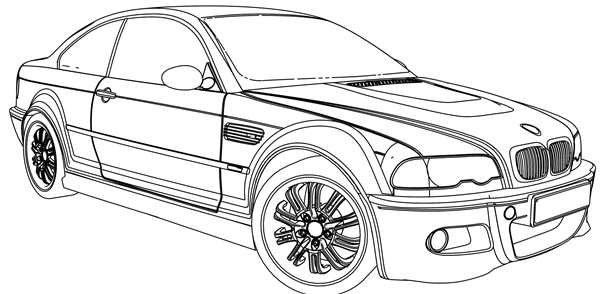 BMW e36 вектор