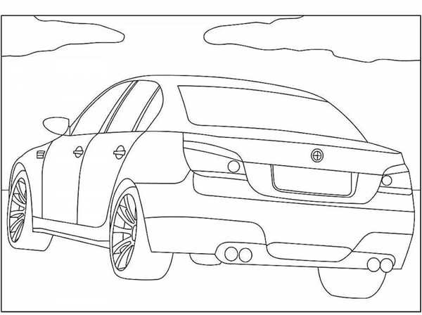 Раскраска BMW m5