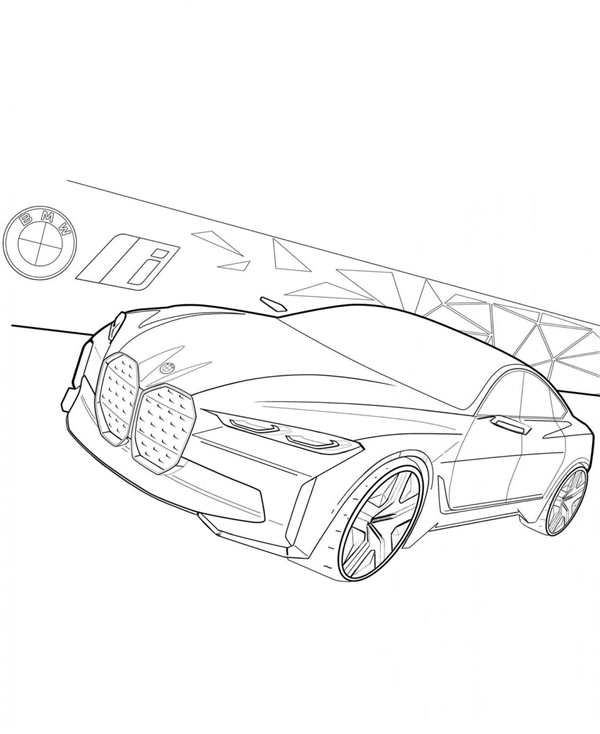 Раскраска БМВ M5 CS Ваши Руки На