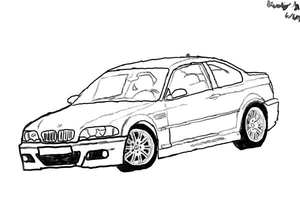 BMW x6 m распечать