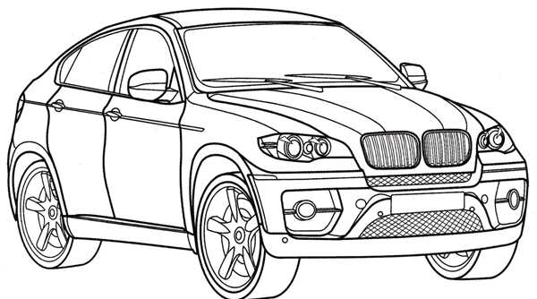 Раскраска BMW m5 f90