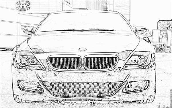 Раскраска BMW m3 GTR