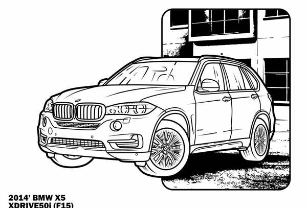Раскраска BMW x3