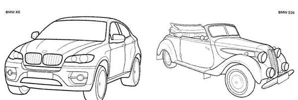 БМВ x6 раскраска