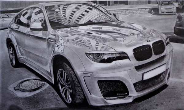 Раскраска машинки BMW
