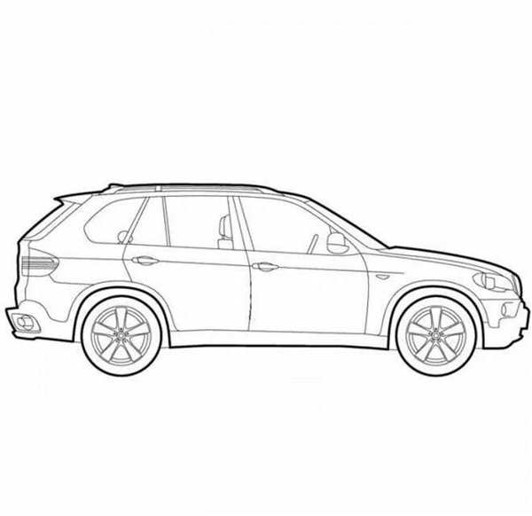 Раскраска БМВ X6 Веселые Активности для Детей и Взрослых