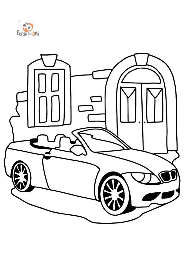 Спортивные автомобили раскраска
