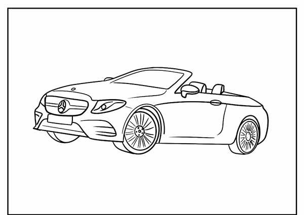Раскраска машина BMW