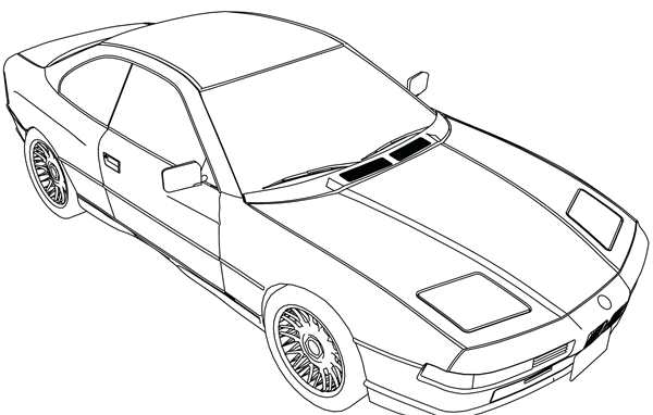 Раскраска БМВ м3 GTR