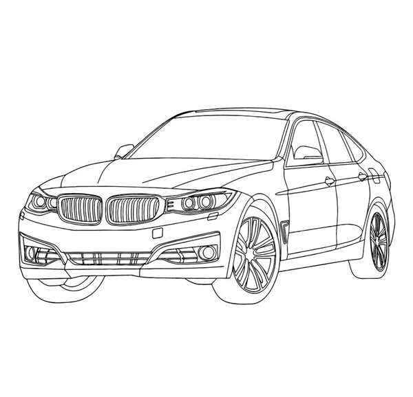 Раскраска BMW i7 Вдохновляющая Акция для Творчества