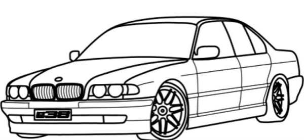 BMW m5 f10 раскраска