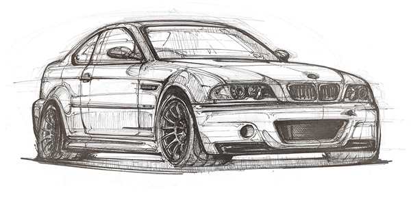 Раскраска БМВ м3 GTR