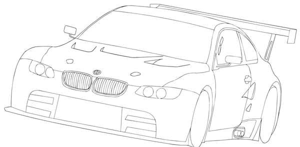 Раскраска BMW m5 f90