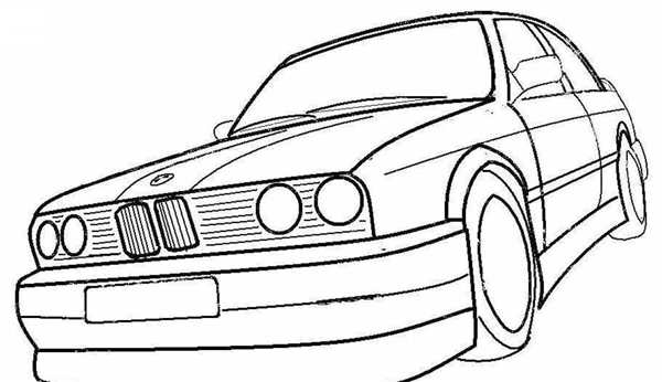 Раскраска BMW m5 e60
