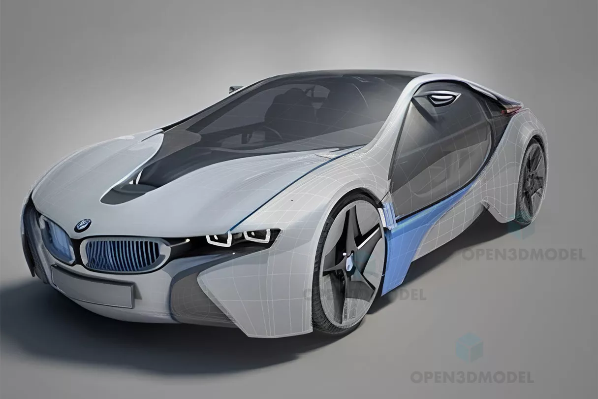 Раскраска BMW Vision EfficientDynamics Создай М мечту на бумаге