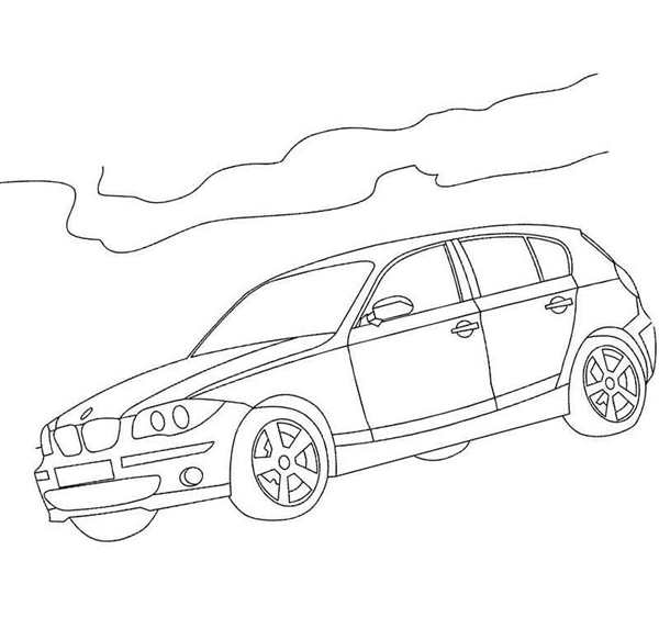 BMW e34 раскраска