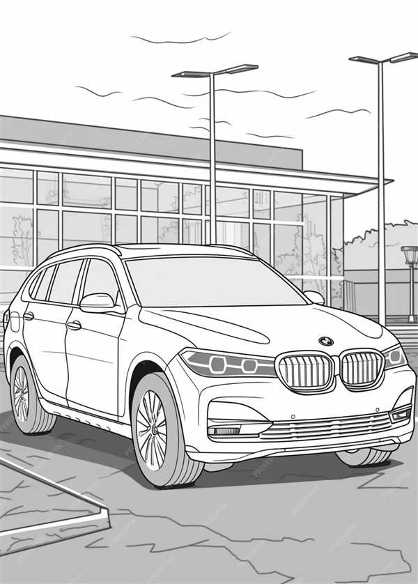 Раскраска BMW X3 Создай Играющую воображение Автомобильную Мечту