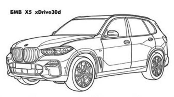 Раскраска BMW x3