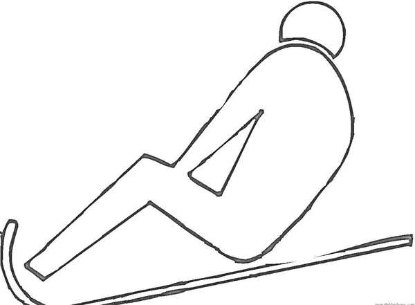 Санный спорт рисунок
