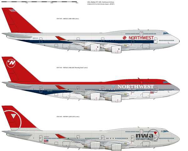 Чертеж самолета Боинг 747