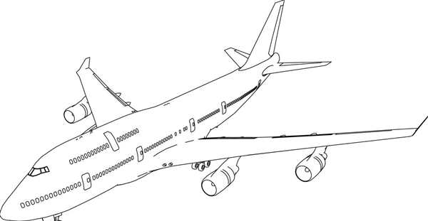 Раскраска Boeing 747400 Веселые Авиационные Приключения