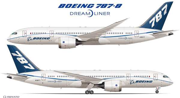 Боинг 787 чертеж