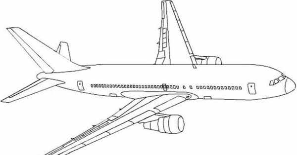 Рисунок самолета Аэробус а320