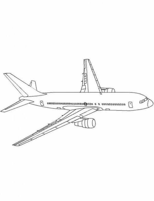 Раскраска Boeing 787 Войти в Мир Авиации