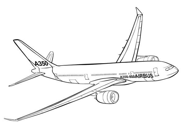 Раскраска Boeing 787 Войти в Мир Авиации