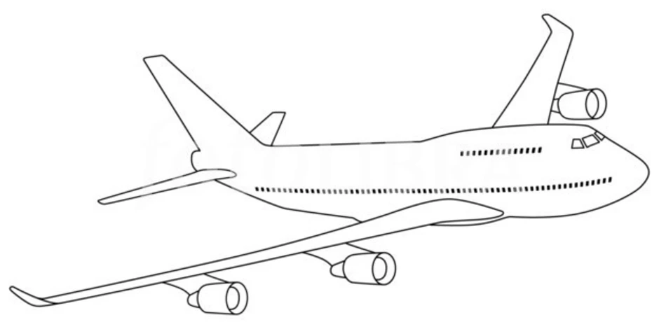 Раскраска Boeing 787 Войти в Мир Авиации