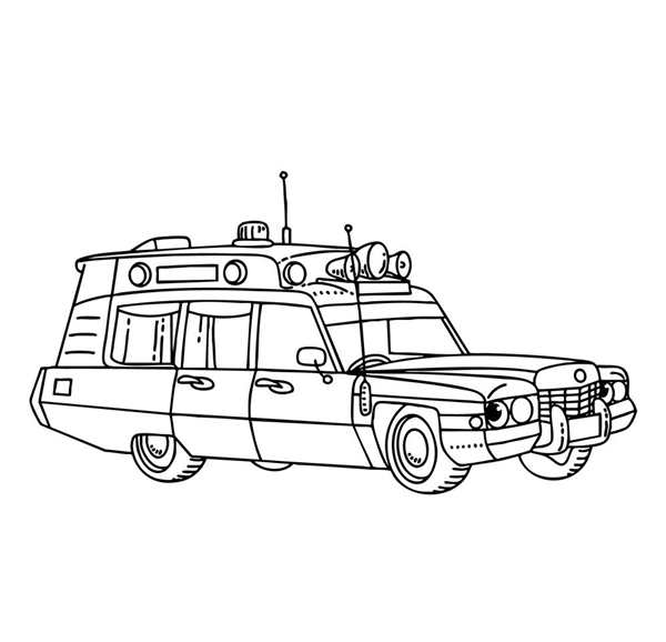Скорая машина раскраска для детей