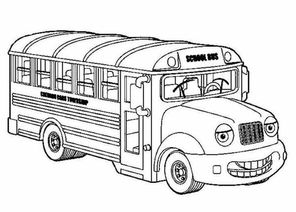 Раскраска автобус