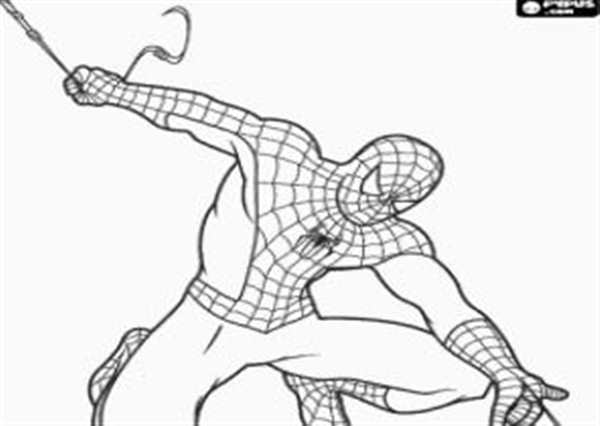 Раскраска человек паук 2099