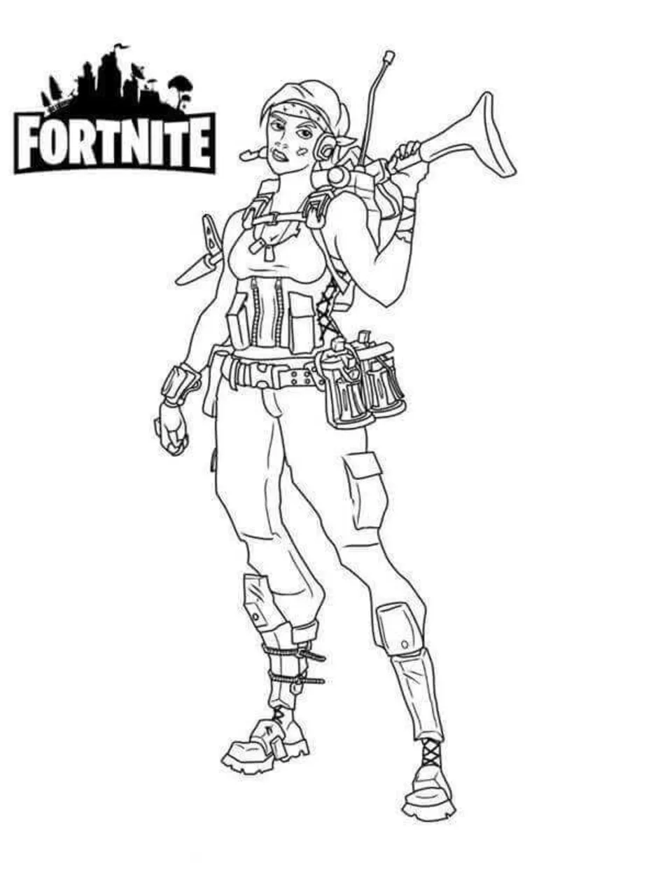 Раскраска Бояzливого Автобусa Fortniteа