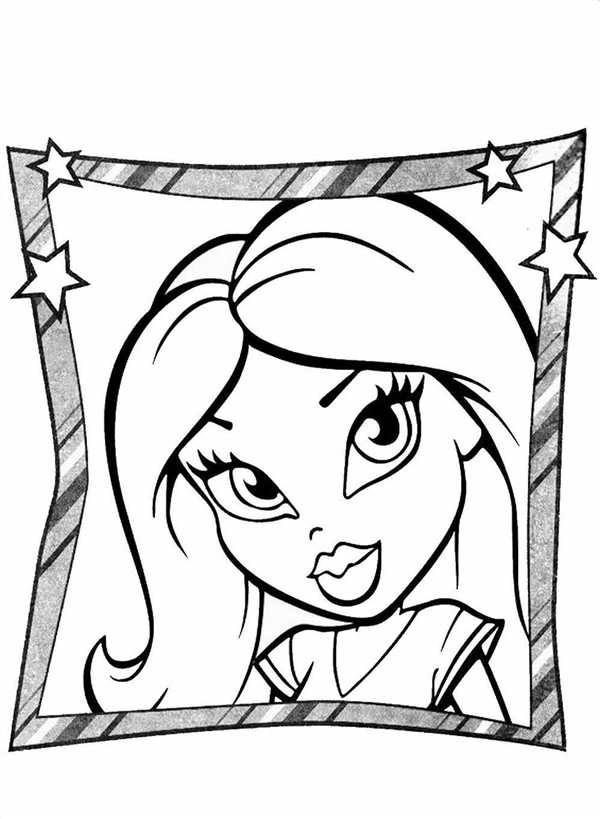 Раскраска Bratz Когда рисование помогает зависти подружке