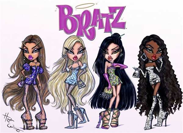 Раскраска Bratz Когда рисование помогает зависти подружке