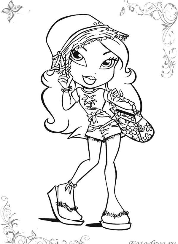 Раскраска Bratz Новый Королевский Портрет
