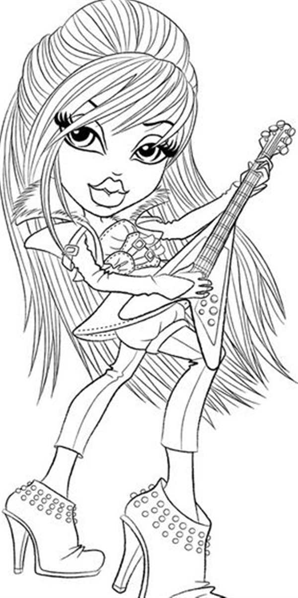 Раскраска Bratz Новый Королевский Портрет