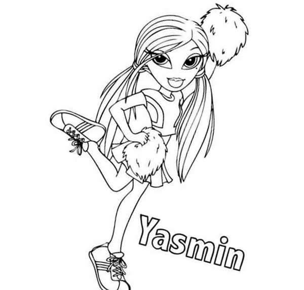Раскраска Bratz Новый Королевский Портрет
