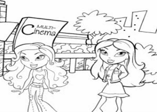 Раскраска Bratz Новый Королевский Портрет