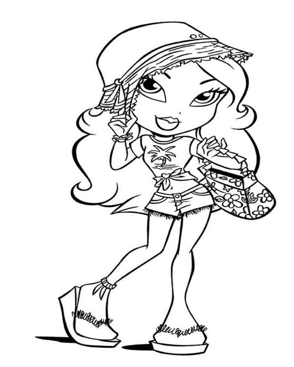 Раскраска Bratz Новый Королевский Портрет