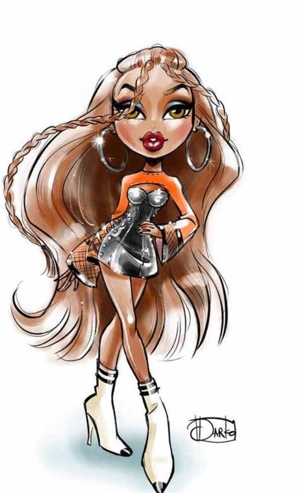 Раскраска Bratz Репетиция Танца