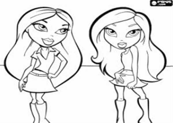 Раскраска Bratz Создай Мир Сподружки