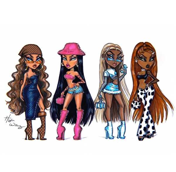 Раскраска Bratz Создай Мир Сподружки