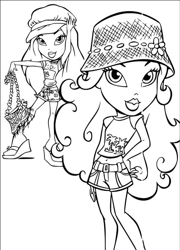 Раскраска Bratz Создай Мир Сподружки