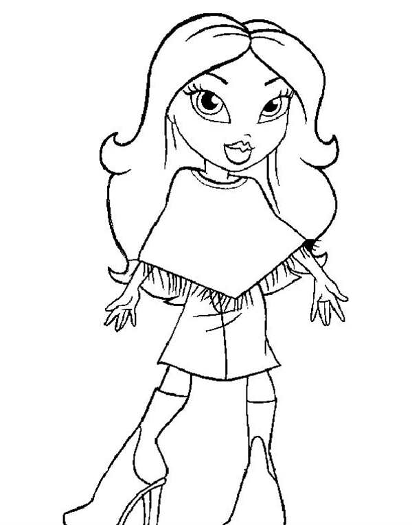 Раскраска Bratz Создай Мир Сподружки