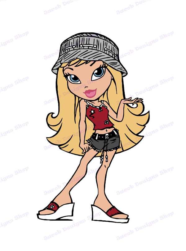 Раскраска Bratz Забавные Юбки и Кеды для Детей